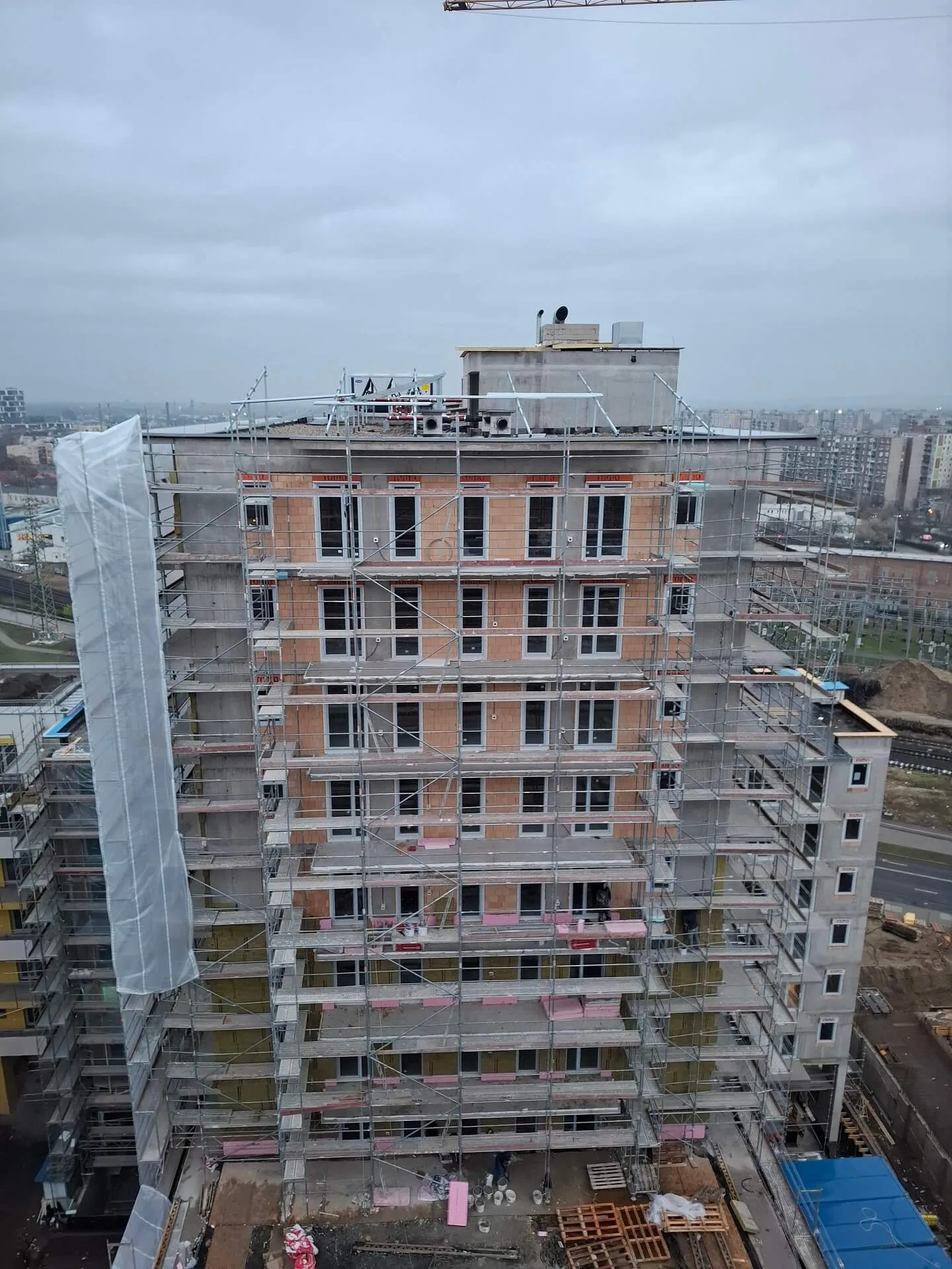 New Palace építkezés – III. ütem Juta utca torony – 2025 November