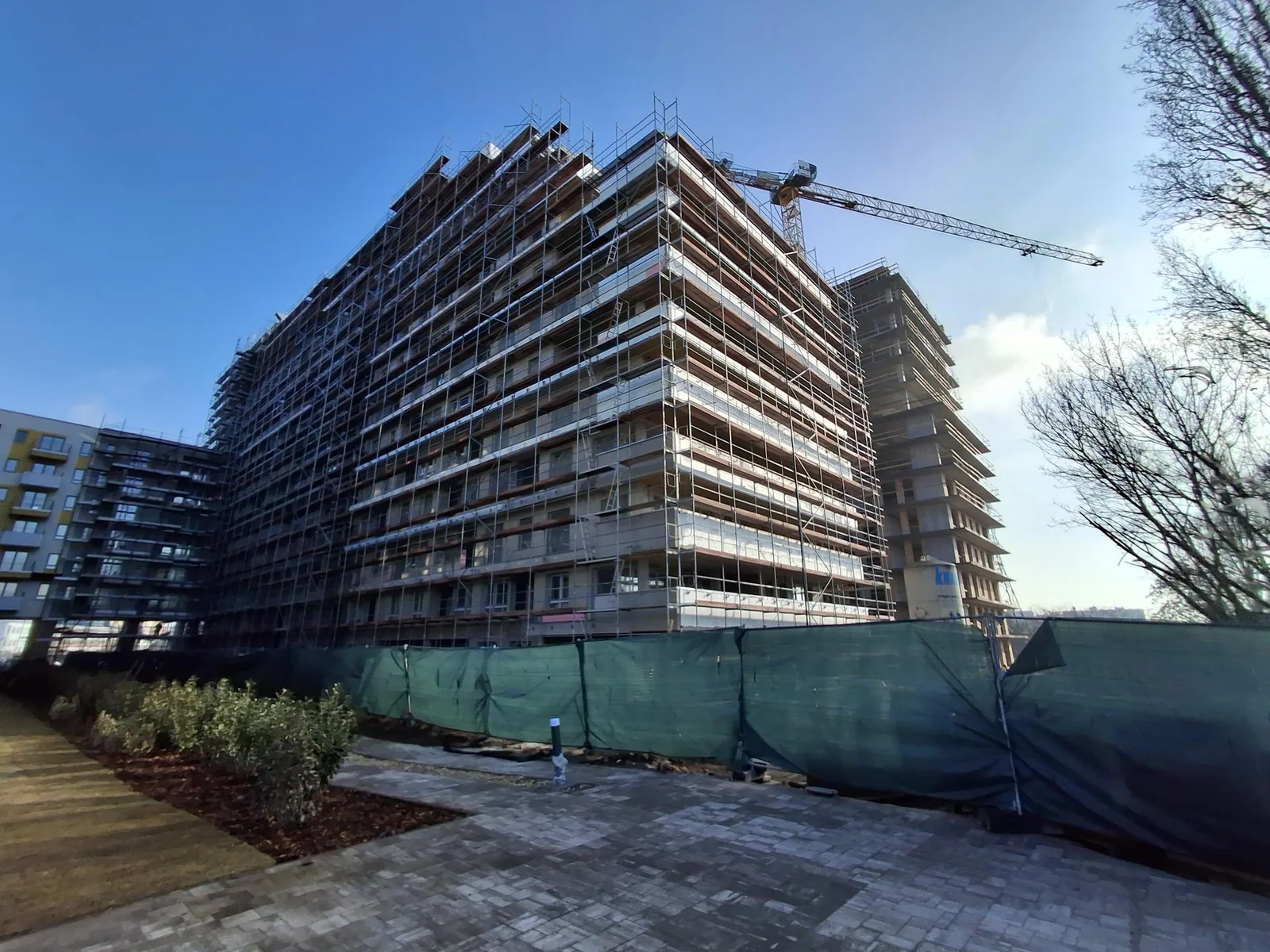 New Palace építkezés – NewPalace II. és háttérben a III. ütem – 2025 Április