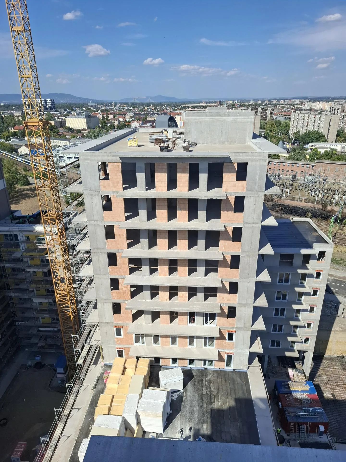 New Palace építkezés – III. ütem Juta utcai torony – 2025 Szeptember