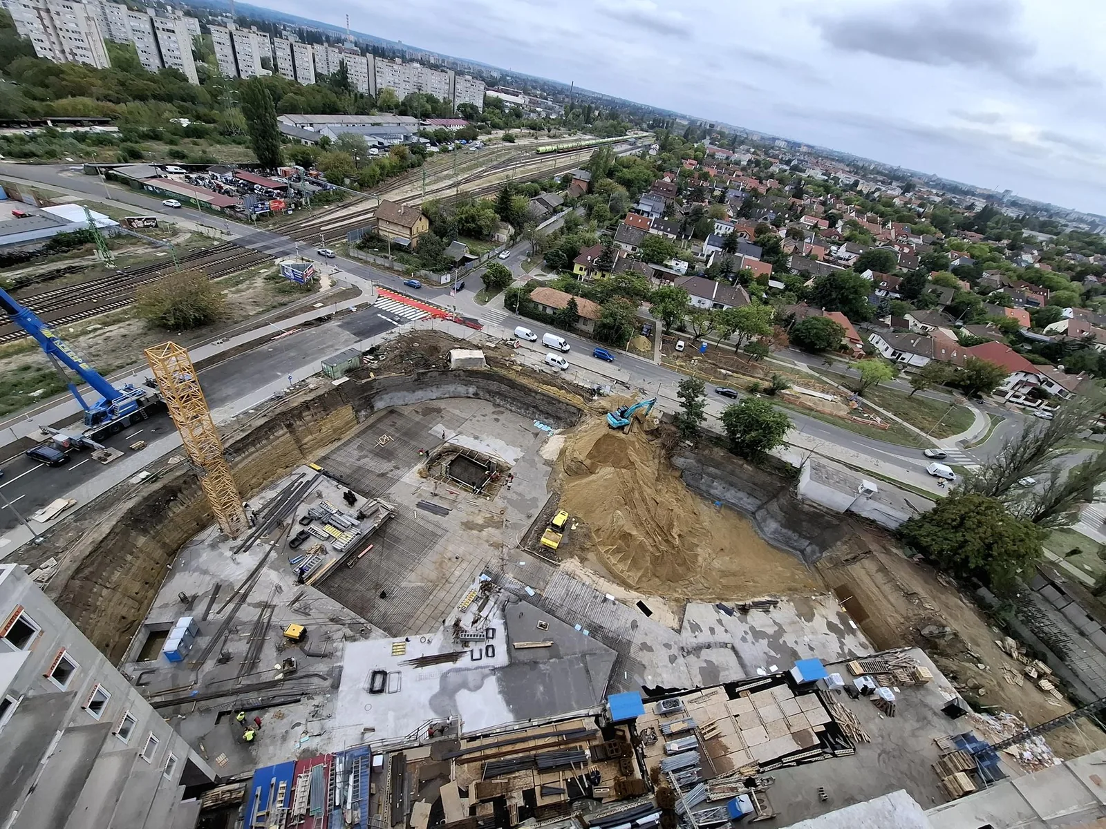 New Palace építkezés – IV. ütem madártávlatból – 2025 Október